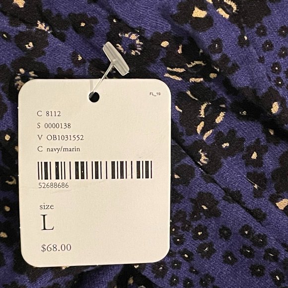 FREE PEOPLE - violet color -   long sleeve top - size large - Brand New - Picture 7 of 7